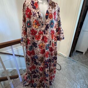 SHEIN Multicolor Floral Maxi Dress
